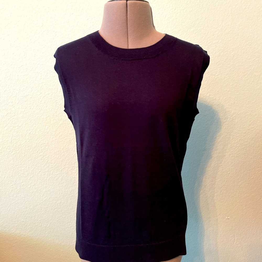 J.Crew Factory Sweater Shell Navy XS Cotton